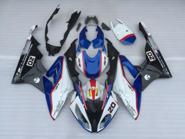 Alien Azul & Blanco 09-14 S1000RR Carenado Moto