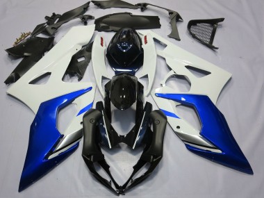 Azul & Blanco 05-06 GSXR 1000 Carenado Moto