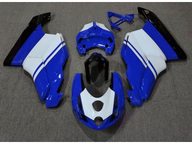 Azul Brillante & Blanco 03-04 Ducati 749 999 Carenado Moto