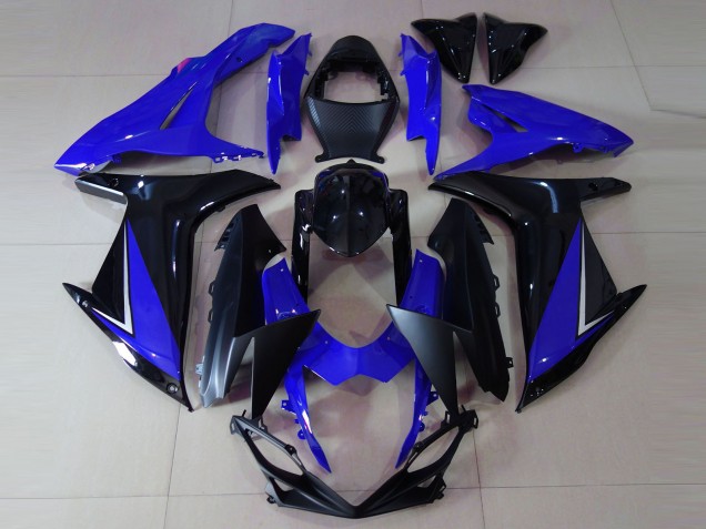 Azul Brillante & Negro 11-24 GSXR 600-750 Carenado Moto