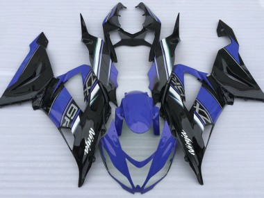 Azul Brillante & Negro 13-18 ZX6R Carenado Moto