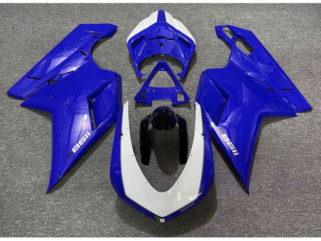 Azul Brillante Sp 07-14 Ducati 848 1098 1198 Carenado Moto