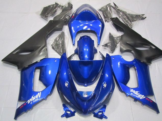 Azul & Negro 05-06 ZX6R Carenado Moto