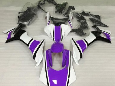 Blanco Brillante Morado & Negro 15-19 R1 Carenado Moto