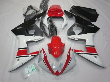 Blanco Rojo & Negro 05 R6 Carenado Moto