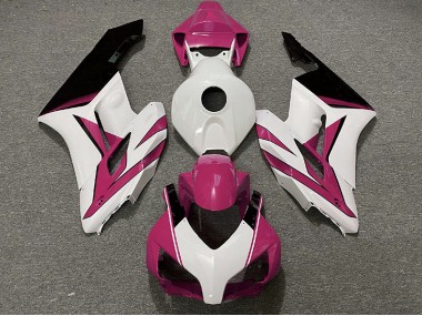 Blanco Rosa & Negro Brillante 04-05 CBR1000RR Carenado Moto