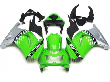 Cuadro Verde & Negro 08-12 Ninja 250 Carenado Moto