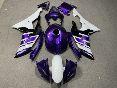 Estilo Morado Blanco & Negro OEM 08-16 R6 Carenado Moto