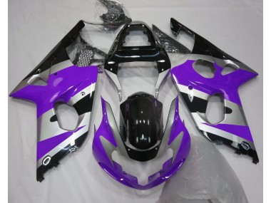 Estilo Morado Plateado OEM 00-02 GSXR 1000 Carenado Moto