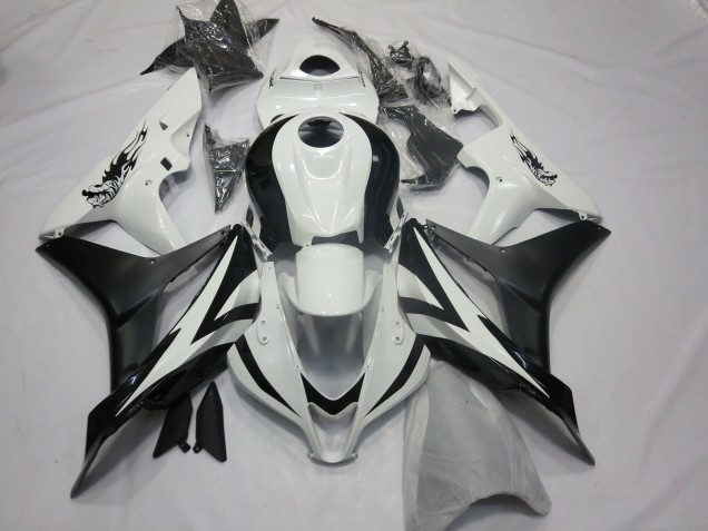 Estilo Personalizado OEM Blanco & Negro 07-08 CBR600RR Carenado Moto