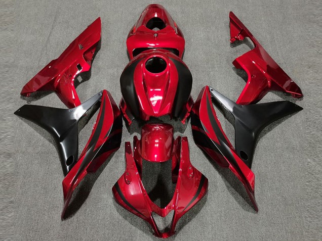 Estilo Rojo Intenso OEM 07-08 CBR600RR Carenado Moto