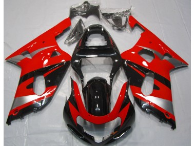 Estilo Rojo OEM 01-03 GSXR 600-750 Carenado Moto