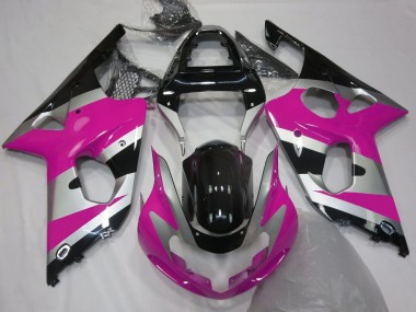 Estilo Rosa Plateado OEM 00-02 GSXR 1000 Carenado Moto