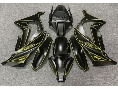 Forro Negro Mate & Amarillo 11-15 ZX10R Carenado Moto