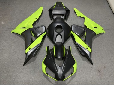 Gris Mate Negro & Verde 06-07 CBR1000RR Carenado Moto