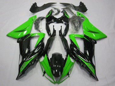 Liso Brillo Negro Verde 13-18 ZX6R Carenado Moto