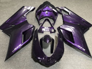 Morado Oscuro 07-14 Ducati 848 1098 1198 Carenado Moto