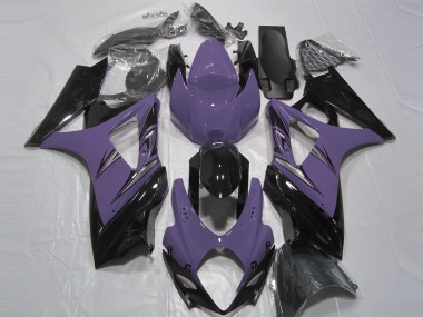 Morado Oscuro & Negro 07-08 GSXR 1000 Carenado Moto