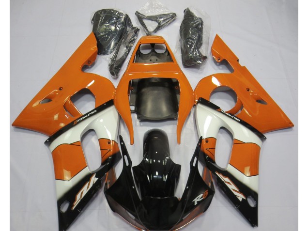 Naranja Blanco & Negro 98-02 R6 Carenado Moto