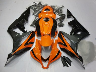 Naranja Gris & Negro 07-08 CBR600RR Carenado Moto