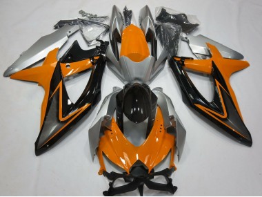 Naranja & Plata 08-10 GSXR 600-750 Carenado Moto