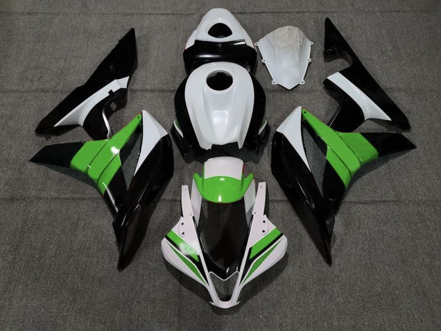 Negro Blanco & Verde 07-08 CBR600RR Carenado Moto