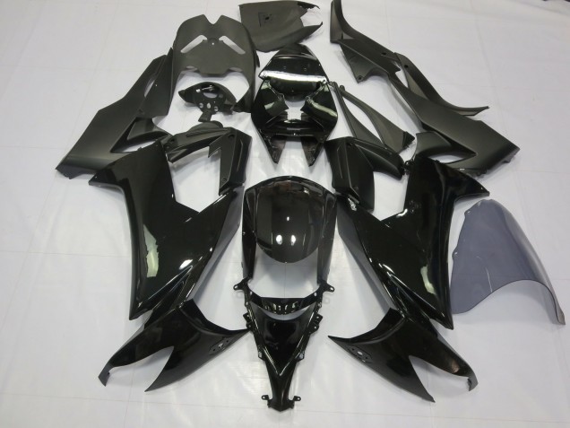 Negro Brillante 08-10 ZX10R Carenado Moto