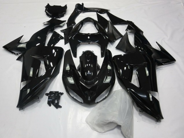 Negro Brillante Liso 06-07 ZX10R Carenado Moto