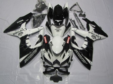 Negro Corona 08-10 GSXR 600-750 Carenado Moto