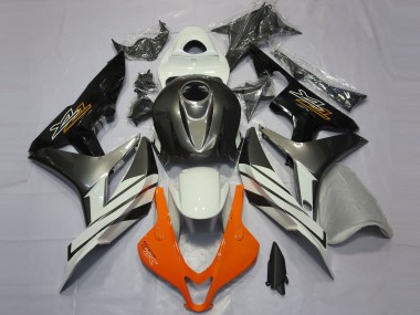 Negro Gris & Naranja 07-08 CBR600RR Carenado Moto