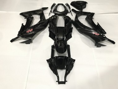 Negro Metalizado 09-12 ZX6R Carenado Moto