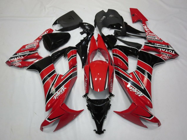 Negro Rojo 08-10 ZX10R Carenado Moto