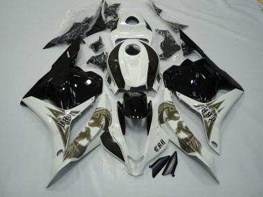 Oro Negro & Blanco 09-12 CBR600RR Carenado Moto