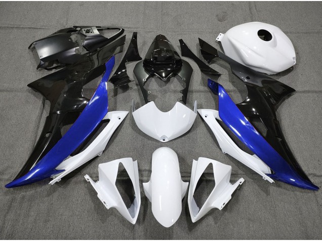 Personalizado Azul Blanco & Negro 08-16 R6 Carenado Moto