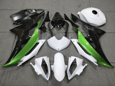 Personalizado Verde Blanco & Negro 08-16 R6 Carenado Moto