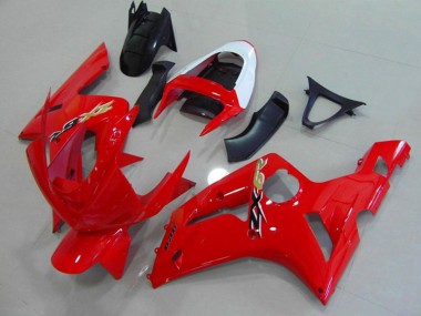 Rojo & Blanco 03-04 ZX6R Carenado Moto