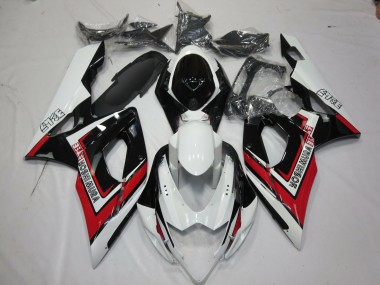 Rojo Blanco & Negro 05-06 GSXR 1000 Carenado Moto