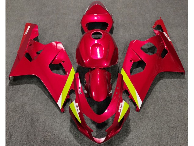 Rojo Brillante 04-05 GSXR 600-750 Carenado Moto