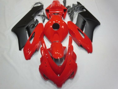 Rojo Brillante & Negro Mate 04-05 CBR1000RR Carenado Moto