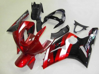 Rojo & Negro 03-04 ZX6R Carenado Moto