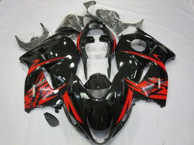 Rojo & Negro 97-07 GSXR 1300 Carenado Moto