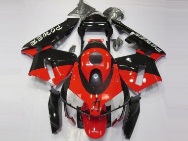 Rojo Negro Poder 03-04 CBR600RR Carenado Moto