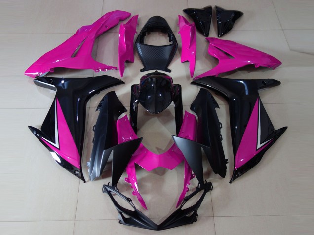 Rosa Brillante & Negro 11-24 GSXR 600-750 Carenado Moto