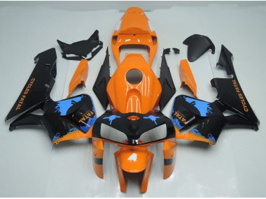 Salpicaduras De Naranja & Negro 05-06 CBR600RR Carenado Moto