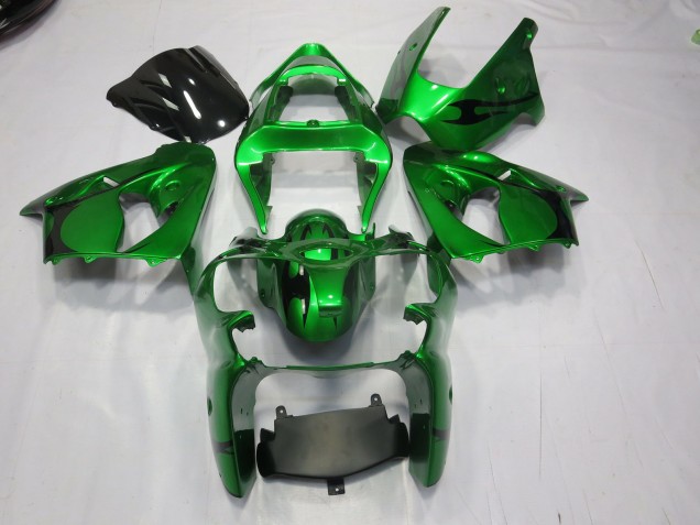 Verde 00-02 ZX6R Carenado Moto