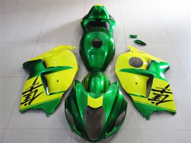 Verde & Amarillo 97-07 GSXR 1300 Carenado Moto