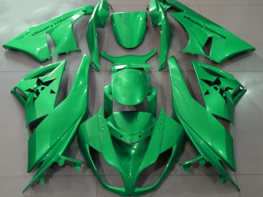 Verde Brillante & Logotipos Personalizados 09-12 ZX6R Carenado Moto