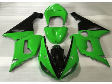 Verde Brillante & Negro 05-06 ZX6R Carenado Moto