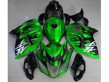 Verde Brillante & Negro 08-20 GSXR 1300 Carenado Moto