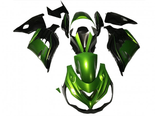 Verde Brillante & Negro 12-21 ZX14R Carenado Moto